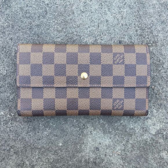 Louis Vuitton Damier Ebene International Long Wallet - Picture 1 of 14